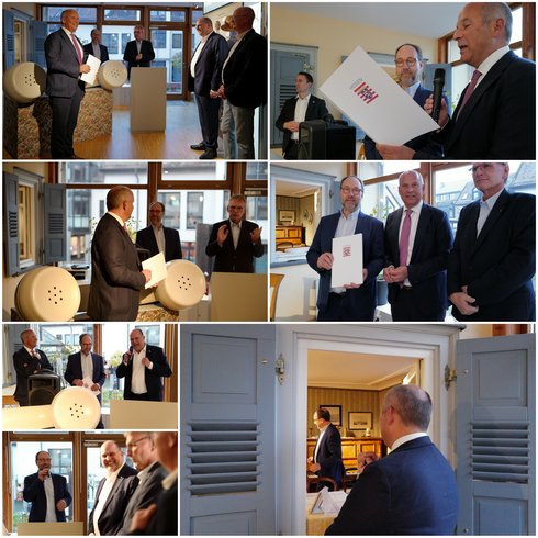 Die Urkundenverleihung