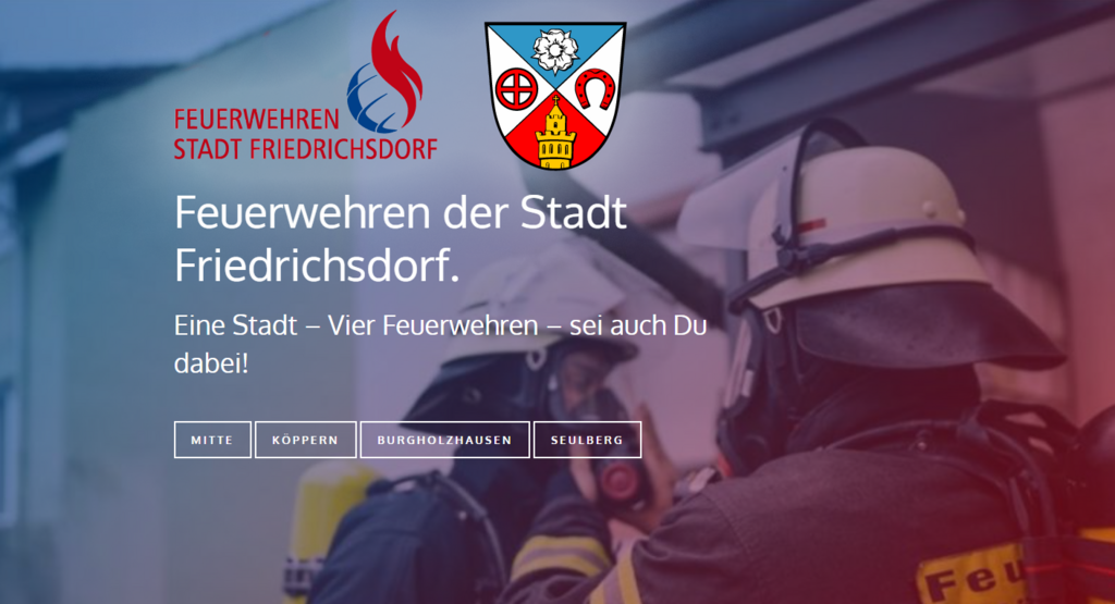 Bild der Startseite Feuerwehren Stadt Friedrichsdorf