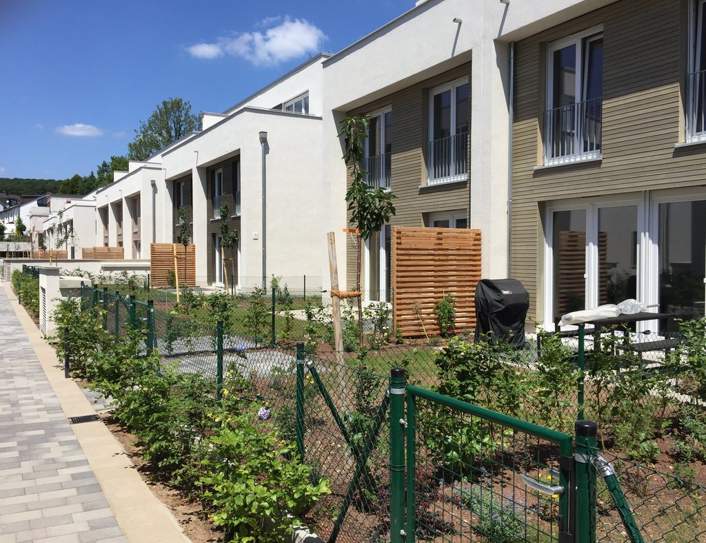 Eins ausschnitt von Wohnungen in der Ökosiedlung