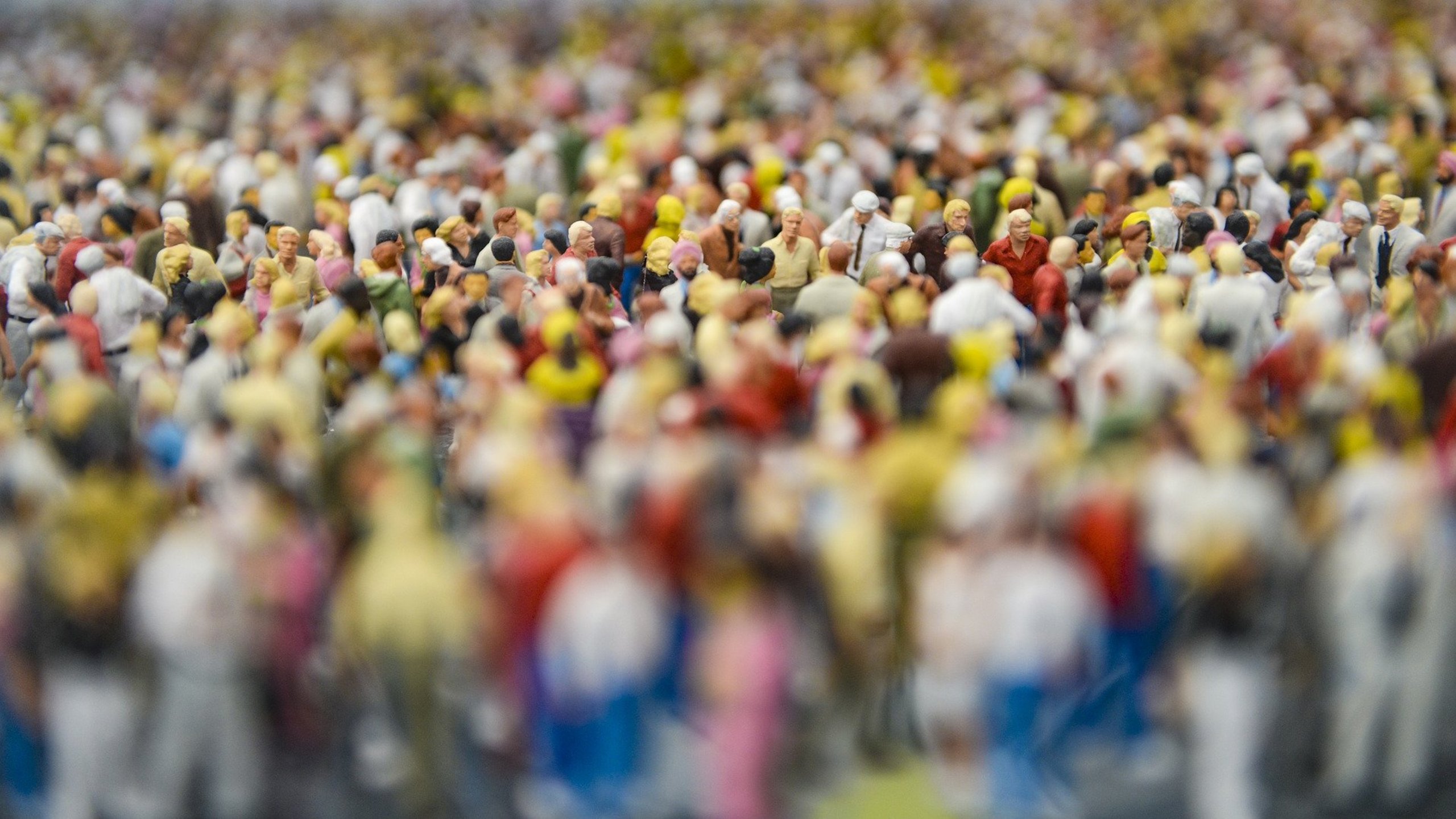 Darstellung einer Versammlung mit vielen Menschen