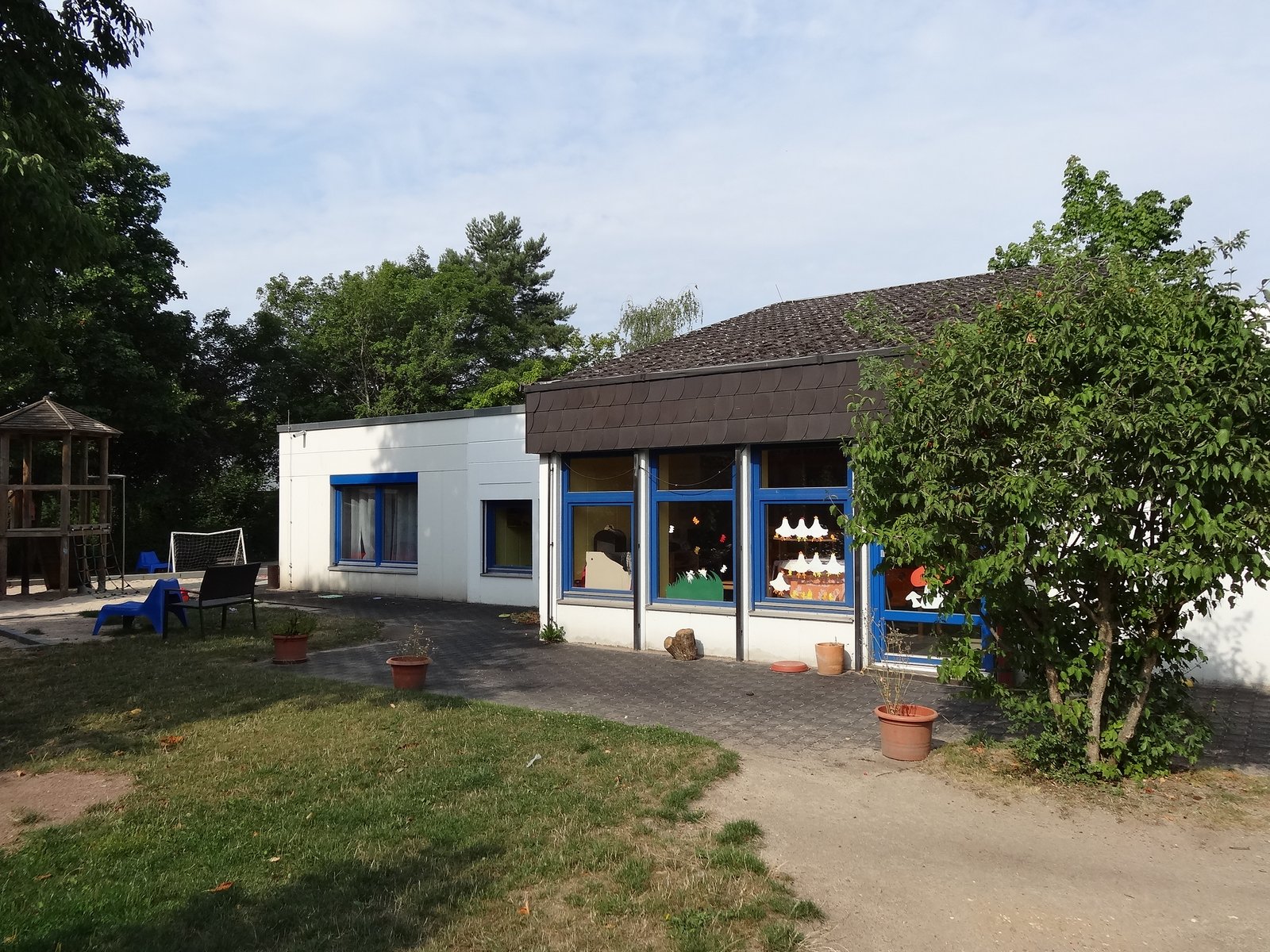 Auf der Darstellung ist die Kita Blumeninsel zu sehen.