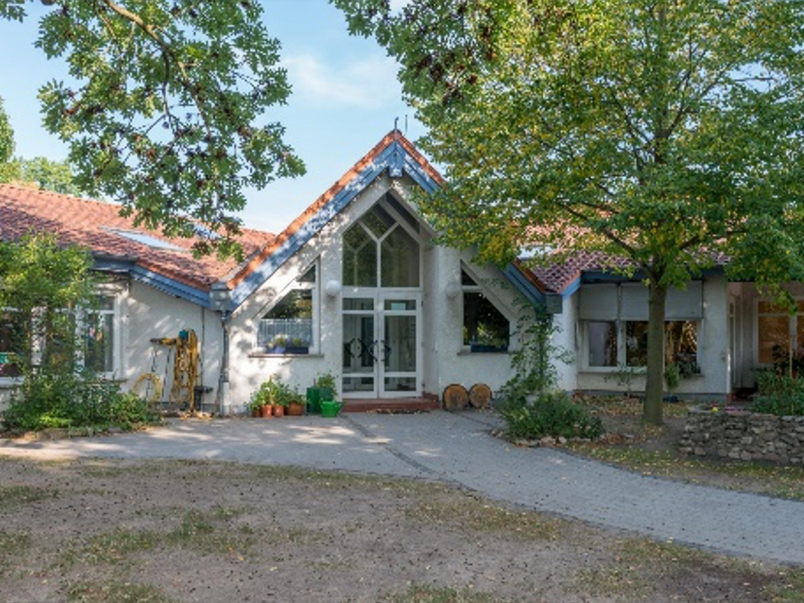 Auf der Darstellung ist die Kita Spatzennest zu sehen.