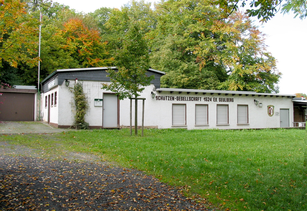 Ansicht auf das Schützenhaus in Seulberg - Hardtwaldallee