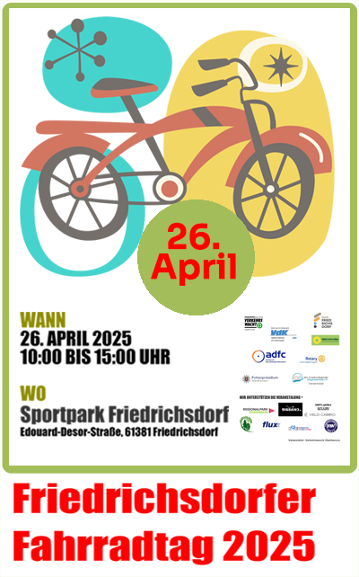 Friedrichsdorfer Fahrradtag am 26. April 2025