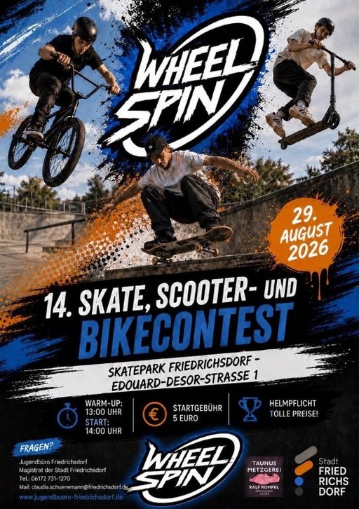 Jugendliche Skater, Biker und Scooter