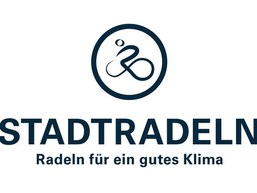 Das Bild zeigt das Logo zum STADTRADELN 2025 mit dem Slogan: Radeln für ein gutes Klima. Eine Kampagne von Klima-Bündnis Services.