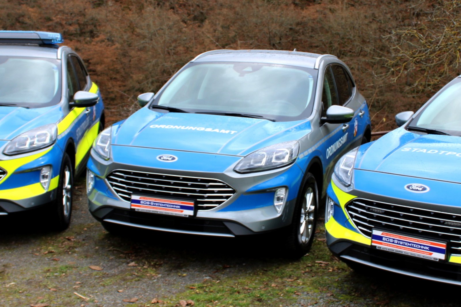 Aufnahme der Fahrzeuge der Ordnungsbehörde