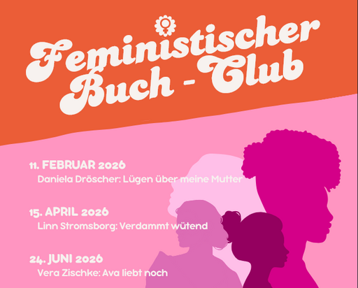 Veranstaltungsplakat Feministischer Buch-Club